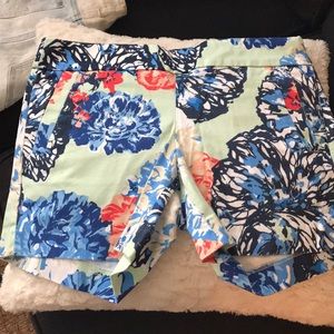 J Crew Floral 4” Shorts